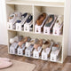 2/4/8pcs Durable Plastic Shoe Organizer Detached Double-Wide Shoe Storage Rack Modern Double Cleaning Storage Shoes Rack - nicpigeon