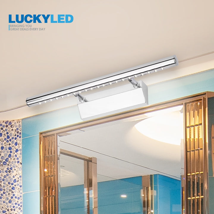 LUCKYLED Sconce Bathroom Lighting Mirrors Light 3W 5W 7W 90-260v Stainless Steel modern Led Wall Light Lights Waterproof - nicpigeon