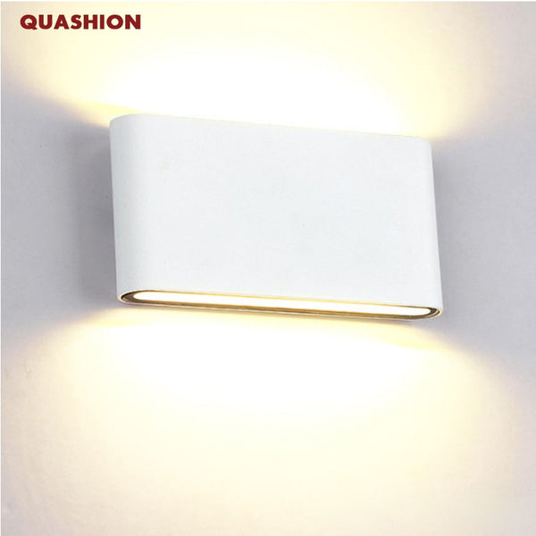 Modern Up Down Dual-Head indoor Outdoor Lighting Wall Lamps contract COB 6W 12W LED Wall Light IP65 Waterproof  AC 85-265V - nicpigeon