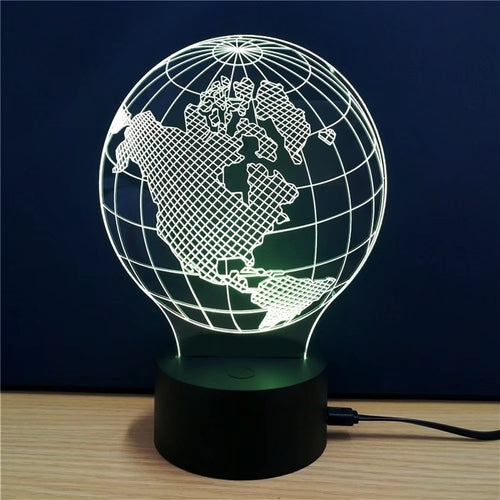 3D Colorful Earth Model Lamp - nicpigeon