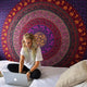 Indian Mandala Tapestry Hippie Wall Hanging Digital Printing Beach Mat Sunscreen Square Shawl - nicpigeon