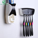 1 Set 5 Colors Automatic Toothpaste Dispenser Set 5 Toothbrush Holder Wall Mount Bathroom Supplies Toiletries - nicpigeon