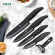 Knives set Ceramic Knife set 3 4 5 6 inch Zirconia Ceramic Black and white Blade Cooking Paring Fruit Chef Knives - nicpigeon