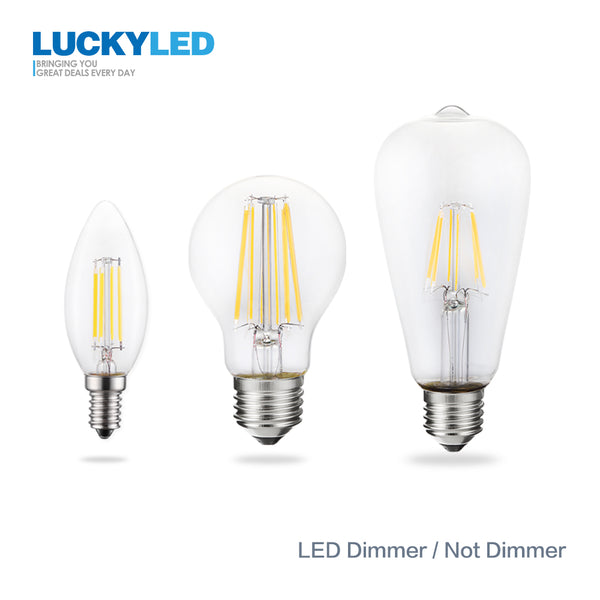 LUCKY Led Bulb E27 Dimmable 2w 4w 6w 8w E14 Led Candle Light Bulb 110v 220v Vintage Filament Lamp For Chandelier Lighting . - nicpigeon