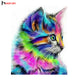 HUACAN DIY 5D Diamond Painting Cat Unfinished Home Decor Full Square Embroidery Diamond Mosaic Cross Stitch Needle Festival Gift - nicpigeon