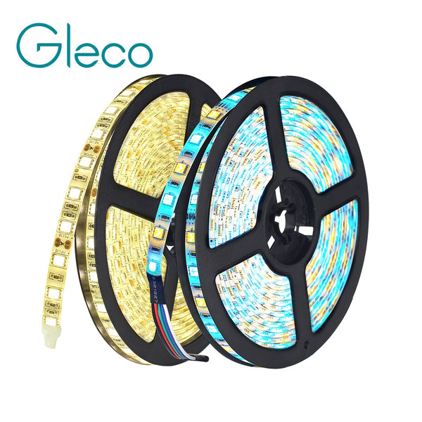 DC12V 5M LED Strip 5050 RGB,RGBW,RGBWW 60LEDs/m Flexible Light 5050 LED Strip RGB White,Warm white,Red,Blue,Green - nicpigeon