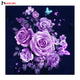 Huacan Diamond Embroidery Flowers Diamond Painting Cross Stitch Kits Rose Full Square Resin Diamond Mosaic Home Decoration - nicpigeon