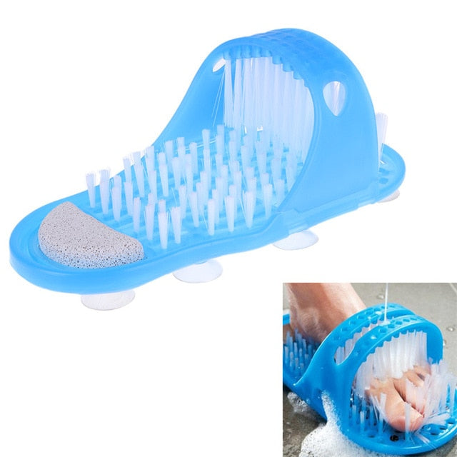 Plastic Bath Shower Feet Massage Slippers Bath Shoes Brush Pumice Stone Foot Scrubber Spa Shower Remove Dead Skin Foot Care Tool - nicpigeon