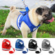 Dog Harness for Chihuahua Pug Small Medium Dogs Nylon Mesh Puppy Cat Harnesses Vest Reflective Walking Lead Leash Petshop - nicpigeon